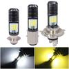 Светодиодная лампа для фар мотоцикла H4 BA20D PX15D 24SMD 3030 Высокая мощность, высокая яркость