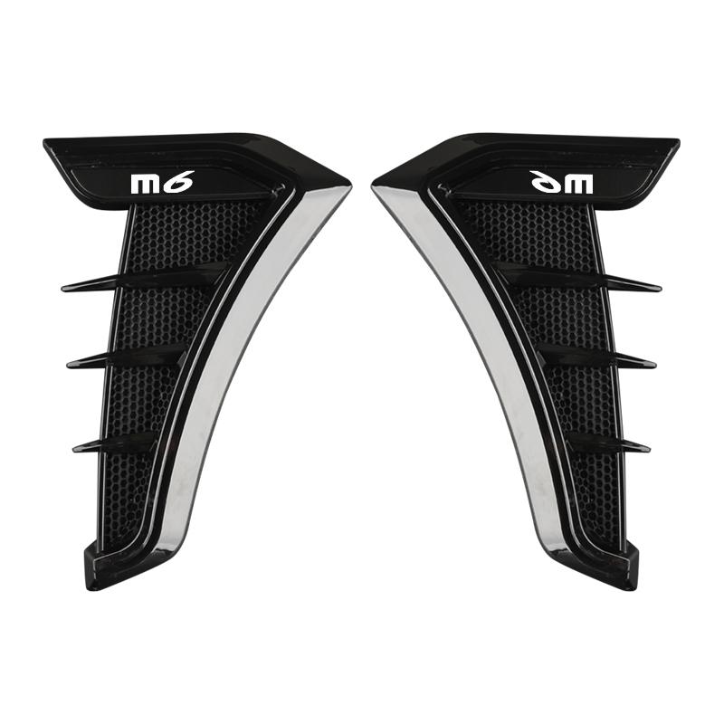 Black Car Fender Side Vents Air Flow Intake Hole Grille Sticker Cover for Mazda m6 2 3 5 6 7 323 626 RX7 RX8 MX3 MX5 Axela Aten RHG2