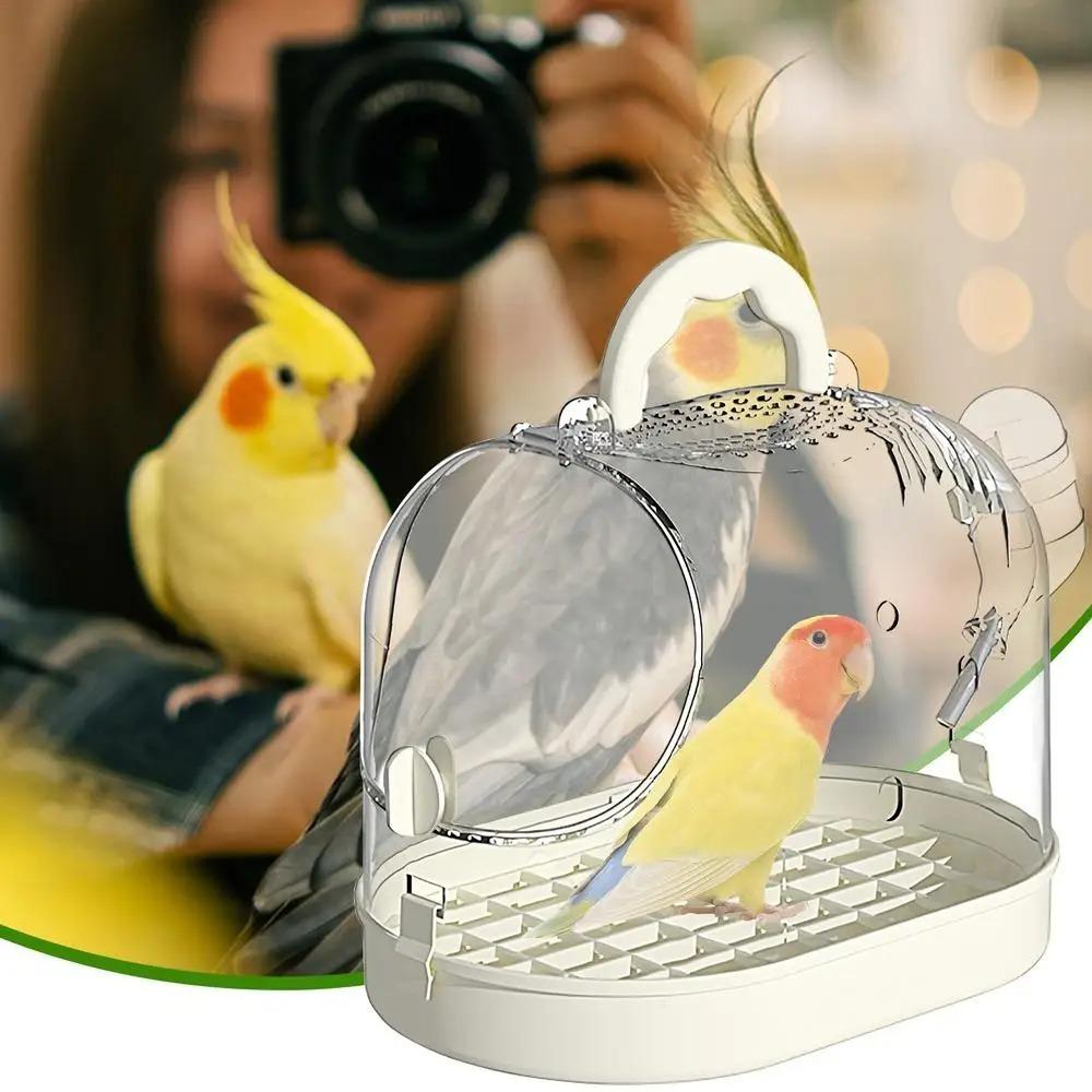 Breathable Bird Transport Cage Portable Parrots Carrying Case Lightweight Bird Carrier Go Out