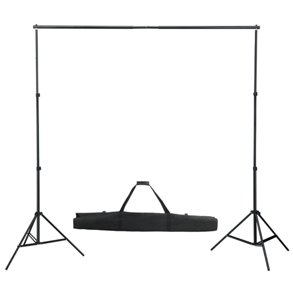 Photo Studio Set with Lights Umbrellas Background & Reflector