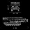 MOULD KING 20002 Technical Remote Control Military Tank Building Blocks Armored Vehicle Bridge Layer Structure Car Bricks Toys