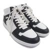 Excellent HERMES High cut sneakers inject White black leather mens 43.5 Used