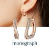 Монография Серьги Gina Mger039S Позолоченные 14K