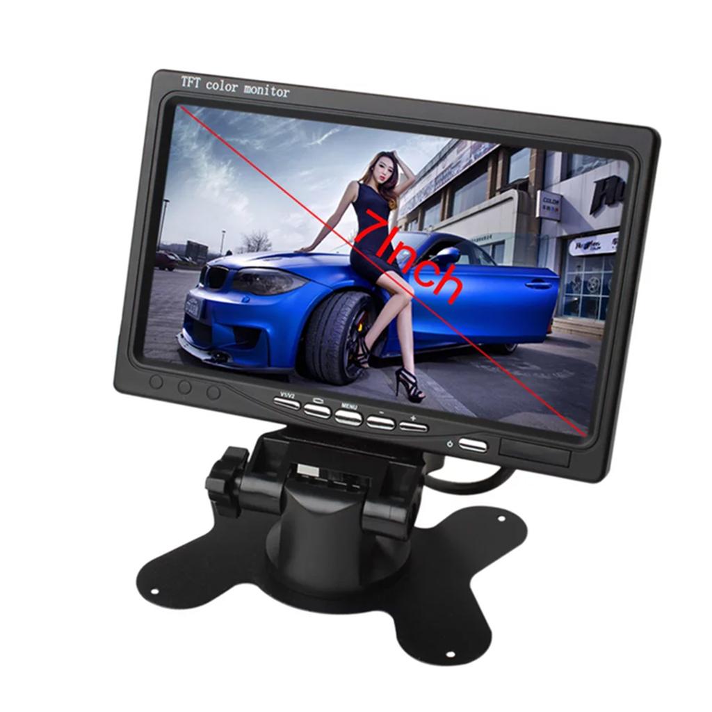 7-дюймовый HD-монитор TFT Автомобильный монитор HD 1024x600 Дисплей Встроенный AV-вход
