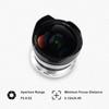 Сменный объектив для камеры PERGEAR, сверхширокоугольный объектив типа «рыбий глаз», ручной фиксированный фокус, совместимый с SONY NEX FS5 A6000 A6100 A6300 A6400