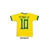 Желтый комплект детского джерси Neymar Brazil 10 World Cup из трех предметов (джерси, шорты и носки)