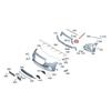 Кронштейн передней решетки для Mercedes-Benz W214 2024-2025