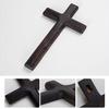 Религиозные принадлежности, христианский католический крест, подвеска на стену, черный деревянный ремесленный крест, украшение на стену