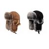 Imitation Fur Ear Protection Hat Thick Windproof Ski Hat Breathable Men Lei Feng Hat  Skiing