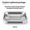 Desktop Stand Computer Riser Dustproof Base Heat Dissipation Bracket Aluminum Alloy Cooling Holder Dock for Mac mini M4/M4 Pro