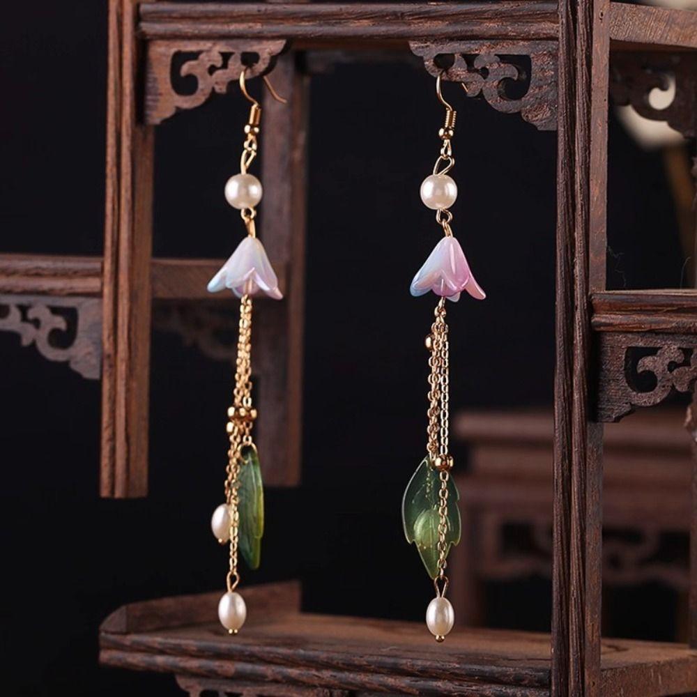 Кисточка Ханфу Палочка для волос Серьга Цветок Гребень для волос Китайский стиль Набор заколок Аксессуары для волос для девочки