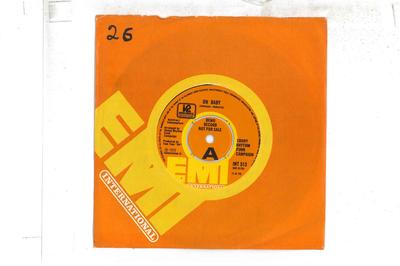 7-дюймовая пластинка EBONY RHYTHM FUNK CAMPAIGN  Oh Baby  Hows Your Wife And My C INT513PROMO EMI INTERNATIO 1975 UK SoulFunk Б/У
