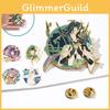 Vibrant Genshin Impact Character Badge High Quality Metal Brooch For Game Fans