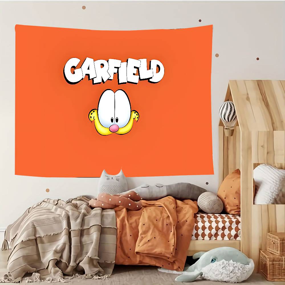 Cute CatGGarfieldsBackdrop Tapestry Customizable Tapestries Of Various Styleswall Hangings Celebrity Photo Printing