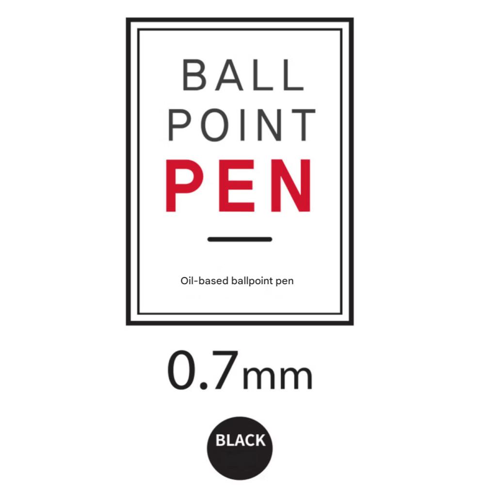 Шариковая ручка Easyball на масляной основе черная 0,7 мм 5 шт.