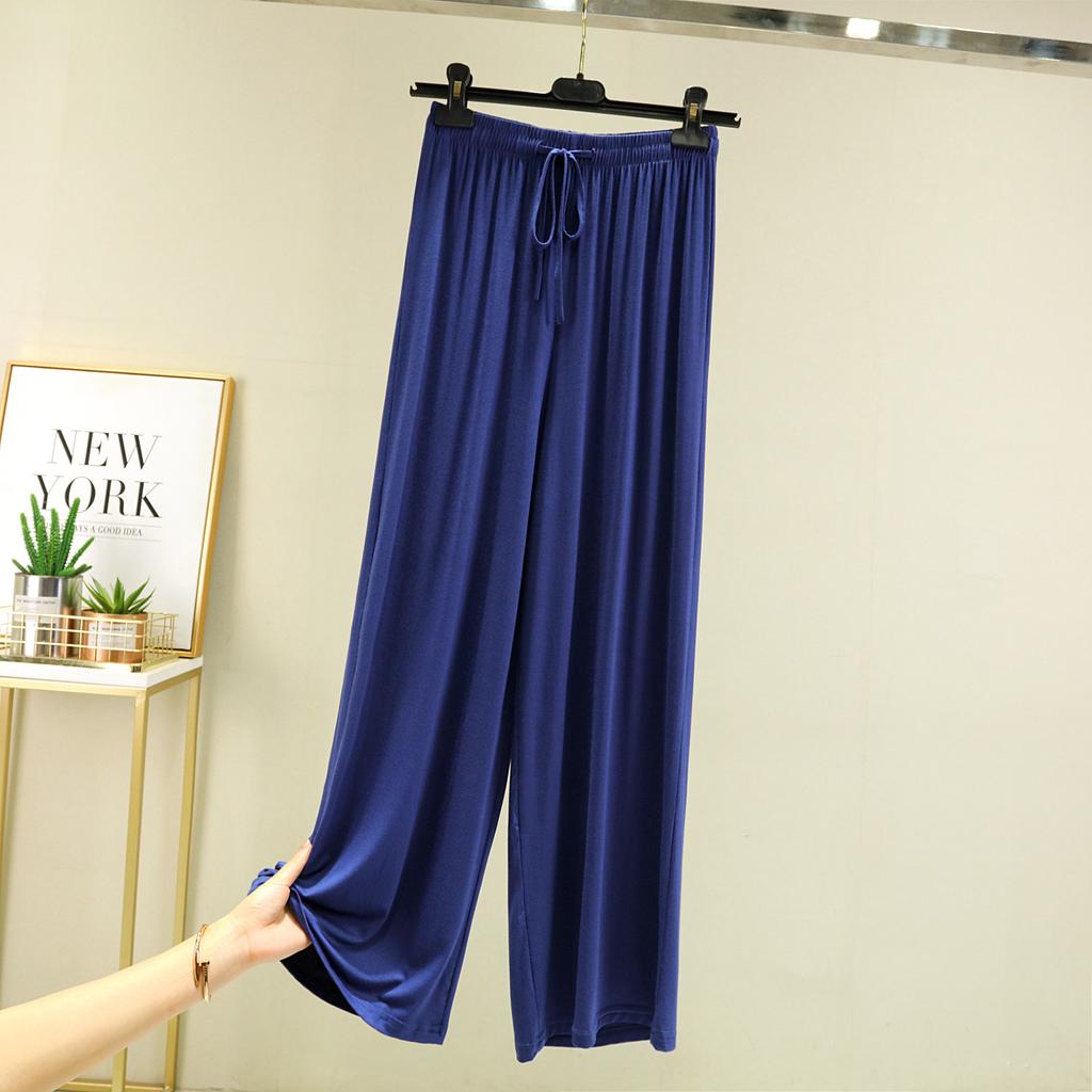 Однотонные брюки с высокой талией, весна-лето-осень, прямые, со шнуровкой, тонкие, для отдыха, с эластичной талией, свободные, повседневные, свободные брюки, повседневные, для занятий йогой и дома