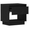 Nightstand Black Oak Effect 45 x 34 x 44 cm Engineered Wood