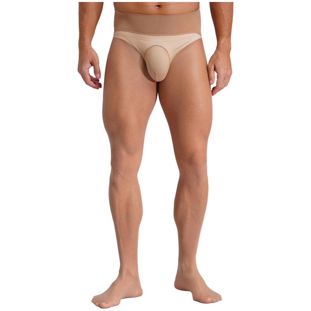 Мужские Ультратонкие Эластичные Колготки Чулки С Высокой Талией Бесшовные Прозрачные Леггинсы Одежда Для Сна