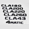 Наклейки-эмблемы с буквами на багажник автомобиля для Mercedes Benz CLA Class CLA35 CLA45 CLA260 CLA200 CLA180 CLA250 CLA220 UO4