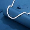 Artificial Pearl Necklace Men Simple Handmade Strand Bead Necklace Choker Men Jewelry for Women Girls Wedding Banquet Necklaces