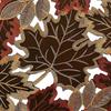 1-5pcs Maple Leaf Placemats Embroidered Table Runner Flocked Brown Maple Rustic Farmhouse Thanksgiving Harvest Decor 35x35cm