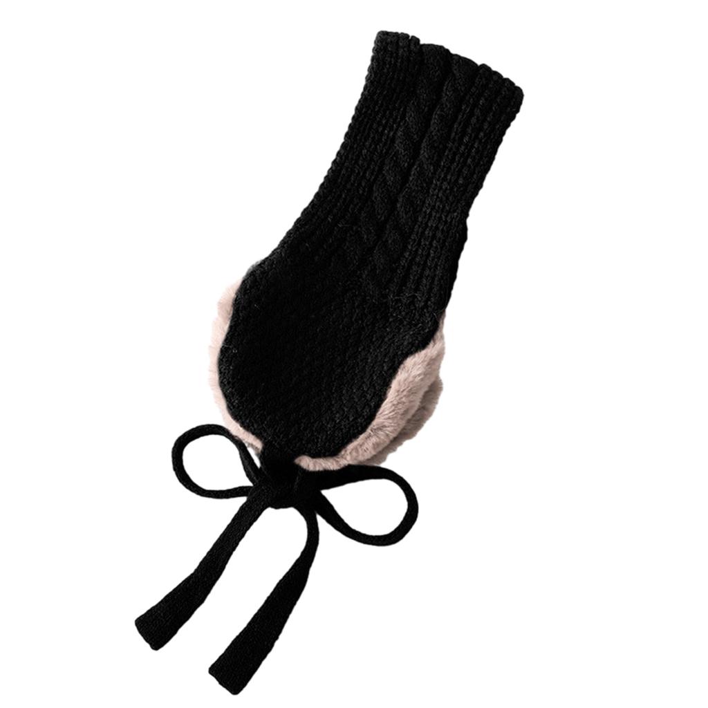 Мягкая эластичная зимняя теплая вязаная повязка на голову с ушами, вязаная крючком повязка на голову с ушами, вязаная повязка на голову для детей