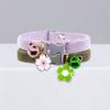 Cats Dogs Bell  Collar Adjustable Size Necklace Bow Tie Cute Pendant Wear-resistant Buckle Ring