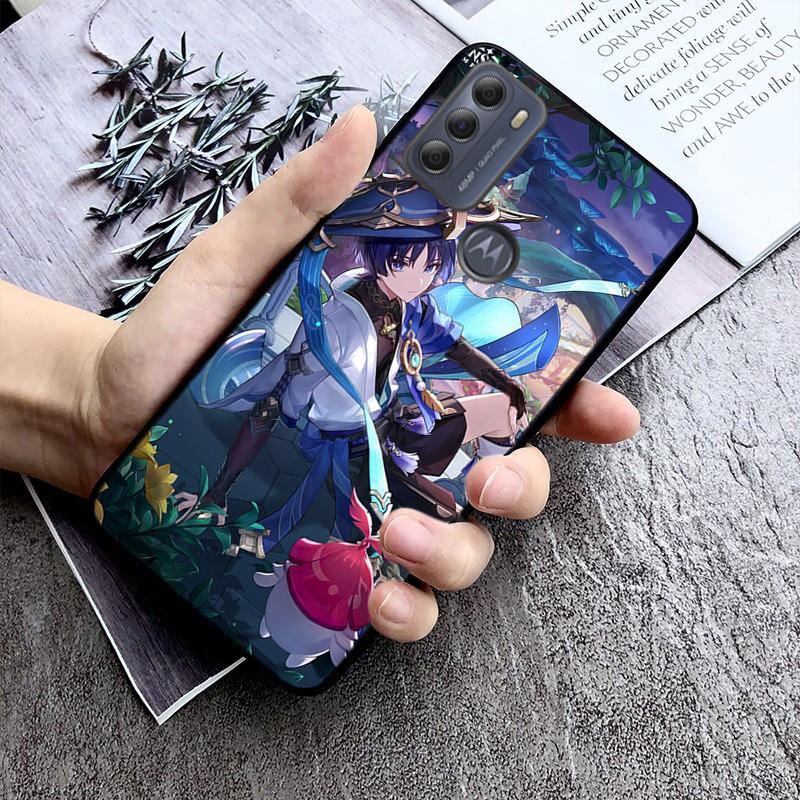 Чехол для телефона Genshin Impact для Moto Edge 50 40 Pro Edge 40 30 Ultra Neo Fusion G Power G Stylus G Play E32 E20 E40