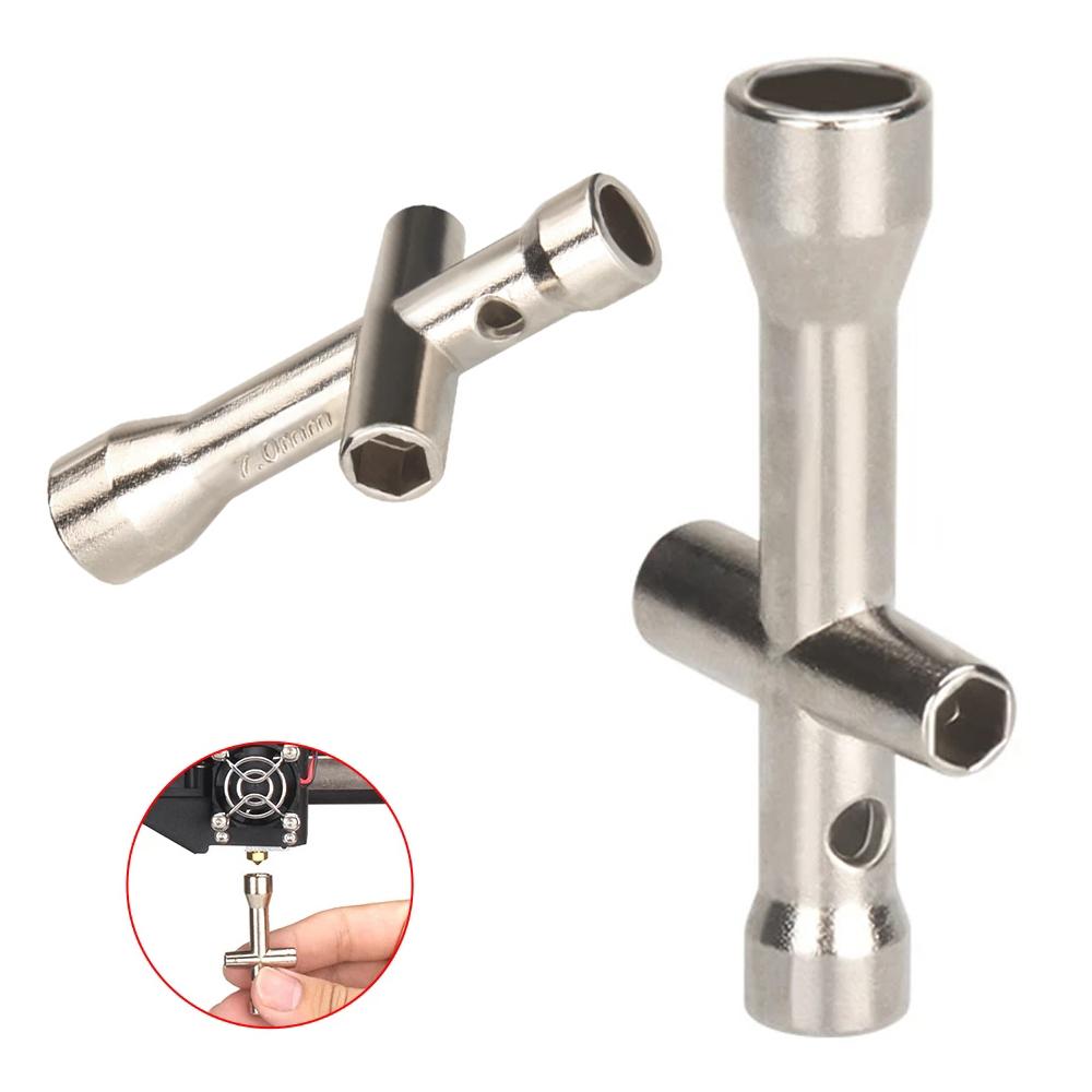Spanner 3D Printing 3D Printer Parts Nozzles Wrench Screw Nut Maintenance Tool Hexagonal Cross