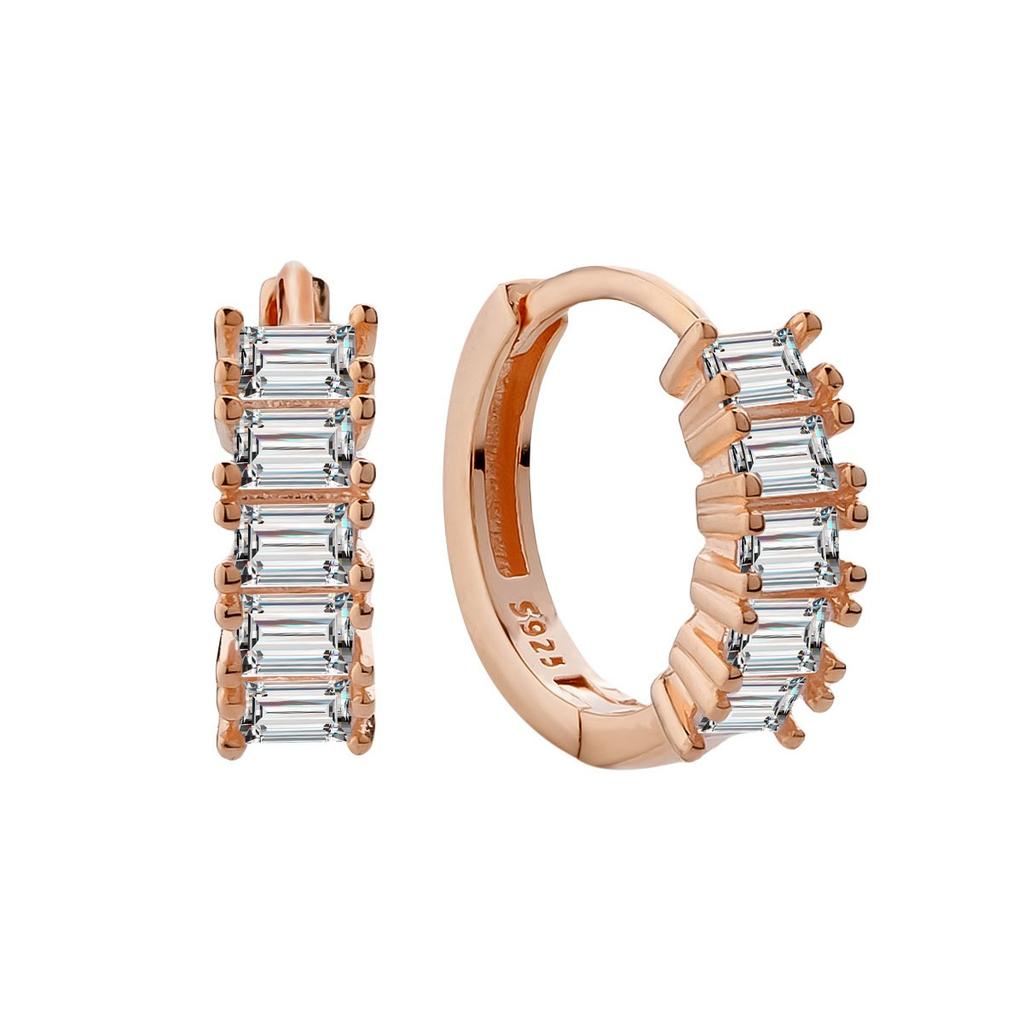 Серьги-кубики сахара из стерлингового серебра 925 пробы, высококачественные супер-блестящие квадратные бриллиантовые пряжки для ушей Ins Niche Изысканные серьги