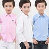 White Long Sleeve Cotton Shirt for Boys - School Uniform & Performance Wear