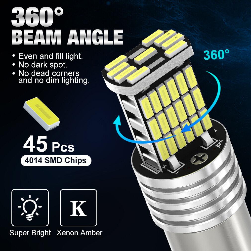 2 шт. P21W Led 1156 BA15S BAU15S PY21W 1157 BAY15D P21 5W Led T25 3157 P27/7W Лампочки T20 7440 W21W WY21W 7443 W21/5W Автомобильные сигнальные огни Авто Лампа