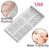 10 Pairs Natural Handmade Soft False Eyelashes Extension Tools Makeup Practice Training Lashes