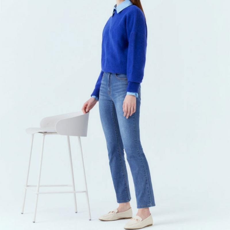 Bang Bang Women S Semi Flare Fit Stretch Denim 1+1