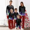 Комплект из топа и брюк с рождественскими принтами для всей семьи Одинаковые комплекты для всей семьи