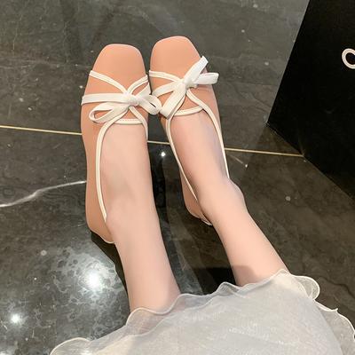 Модная обувь Женская обувь на плоской подошве с бантом и небольшим вырезом, увеличивающая рост, сабо на платформе, платье, новая бабочка, летние туфли-криперы, увеличенная внутренняя часть