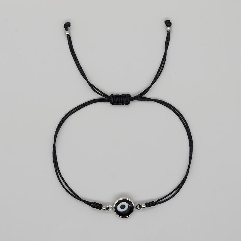 Винтажный богемный стиль стеклянная эмаль сглаза плетеная веревка дружба регулируемый браслет для женщин мужчин детей ювелирные изделия подарок на вечеринку