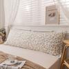 Rectangular Pillow Cover Skin-friendly Long Pillow Case Flower Couple Pillowcase  King Size Bed