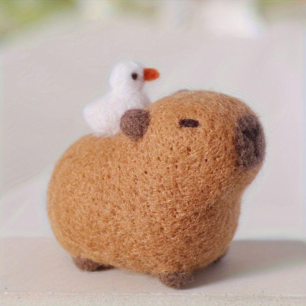DIY Animal Felting Kit Handmade Wool Felt Gift Pendant Water Lazy Wool Felt Beginner