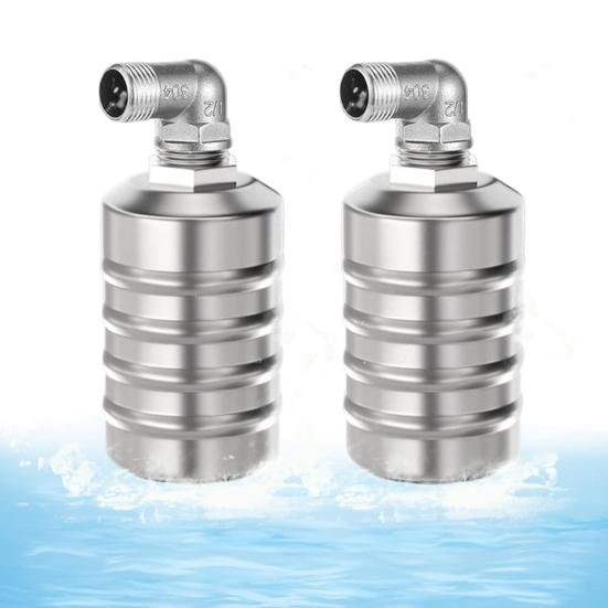Float Valve Water Valve Stainless Steel Fully Automatic Water Level Control Save Water Auto Shut Off Ball Mini Float Valve for Water Tanks Pools