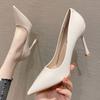 8-Sexy Stiletto High Heels Women's Pointed Patent Leather Super High Heels Women's Shoes Fashion
