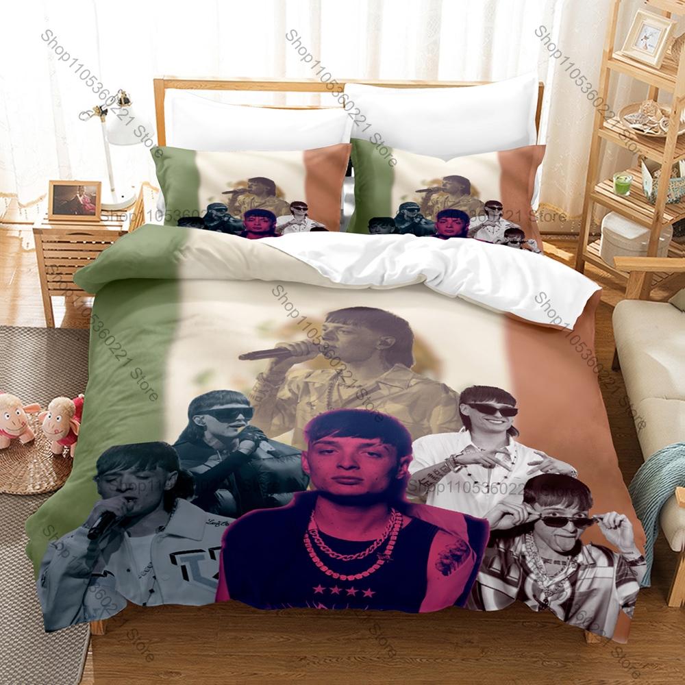 Mexican Star Peso Pluma Duvet Cover + 2 Pillowcases, Stylish Printed Bedding Set for Daily Use & Fan Gift