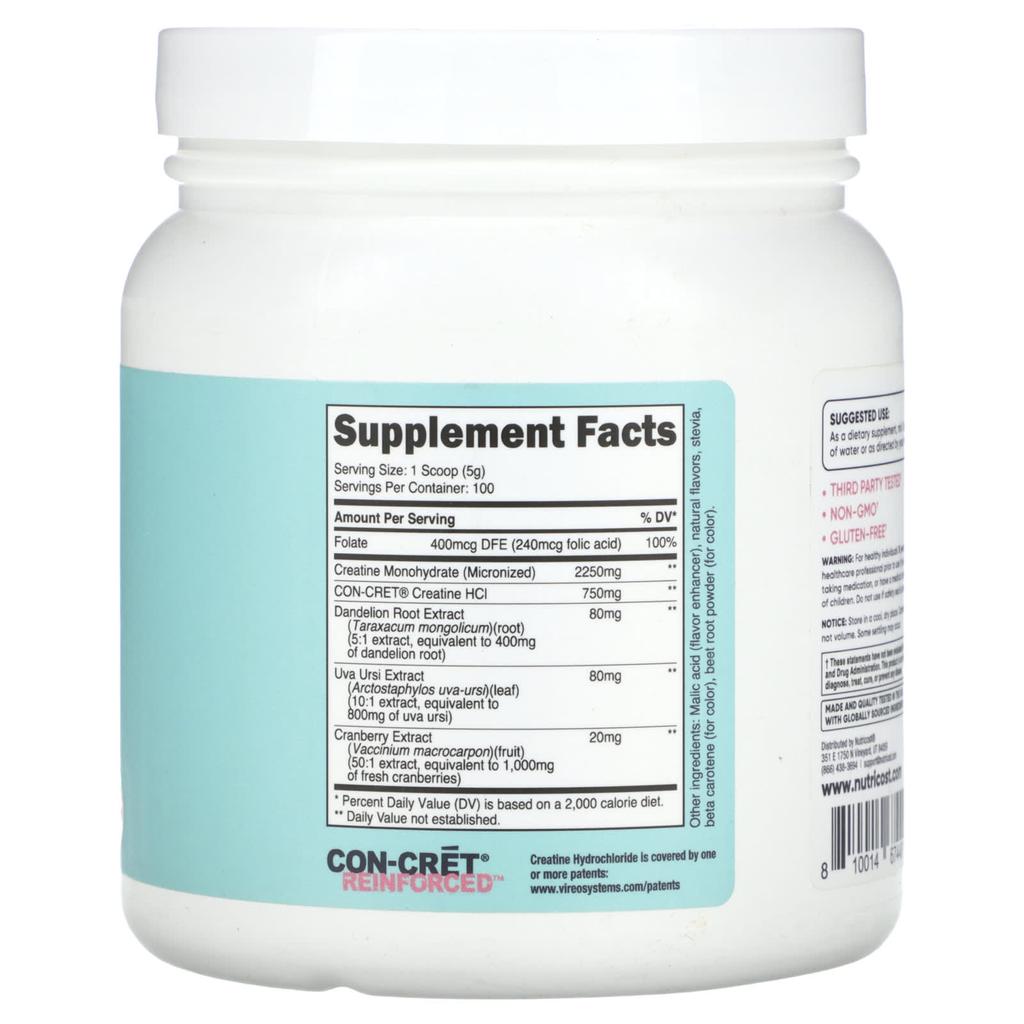 Nutricost Women, Creatine, Peach Mango, 1.1 Lb (520 G)