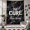 Wall Hanging Tapestry With Custom Name & Text, The Cure Decorative Tapestry For Bedroom