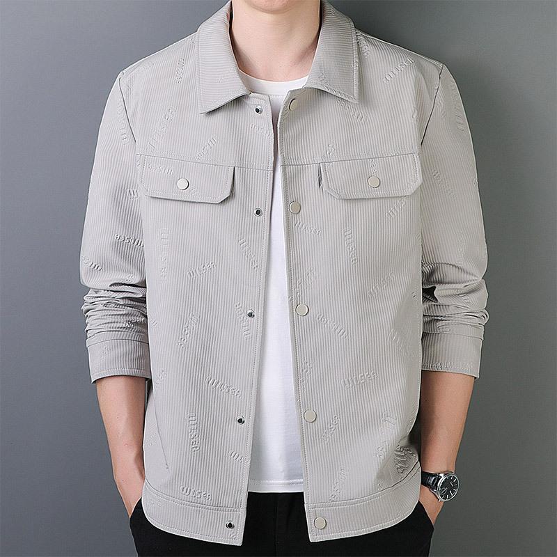 Осенний пиджак с лацканами для мужчин среднего возраста, деловой повседневный, молодежный тренд, модное пальто