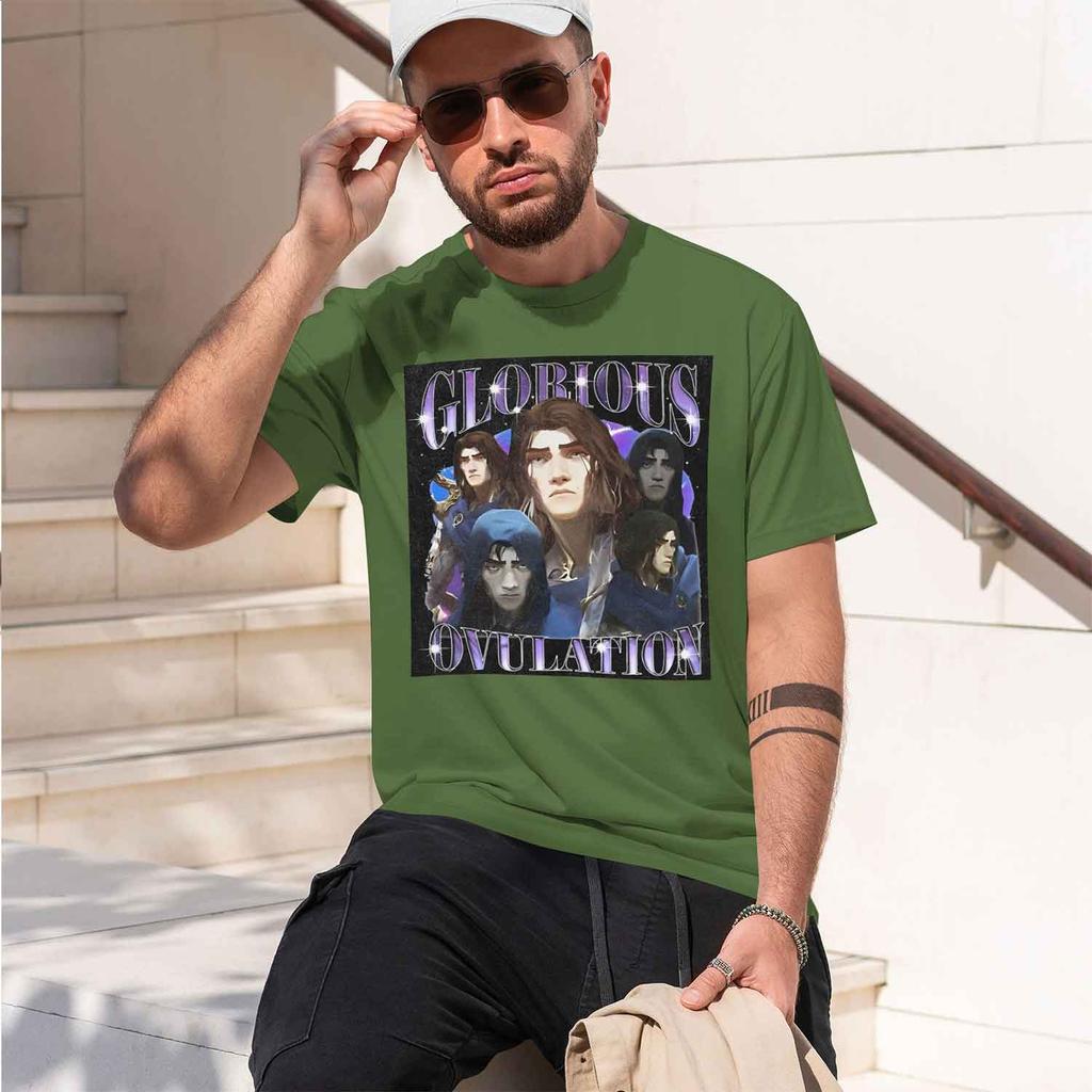 Anime Arcane Viktor Glorious Ovulation Grh T Shirt Unisex Vintage Washed Tshirts Casual d Tshirt Harajuku Tops  New Model Unisex