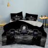 3D Car King Queen Duvet Cover Vintage Lightweight Train Bedding Set For Teens Adult Racing Supercar 2/3pcs Polyester Quilt Cover