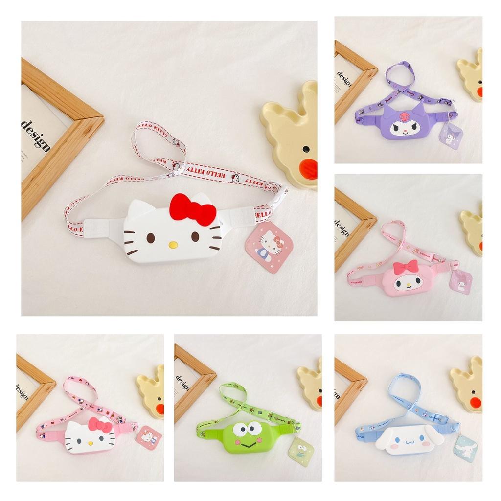 Милая мультяшная силиконовая нагрудная сумка для повседневного и уличного использования детьми