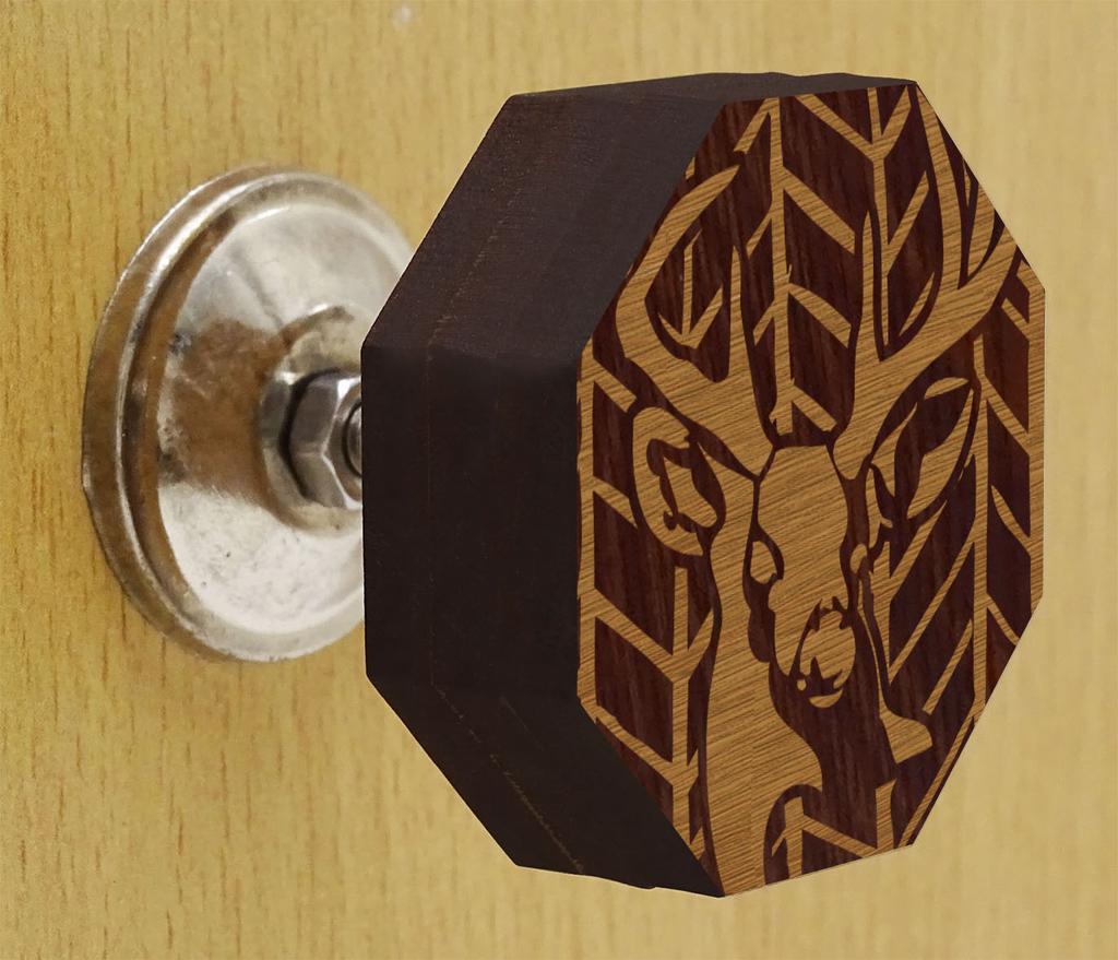 IBA Indianbeautifulart коричневые ручки с гравировкой 10 шт. мебельные деревянные ручки-гребешки в деревенском стиле