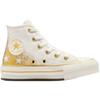 Converse All Star Canvas EVA Lift Модные Универсальные Высокие Кеды Детские парусиновые кеды Детские кроссовки Белые Желтые A12877C